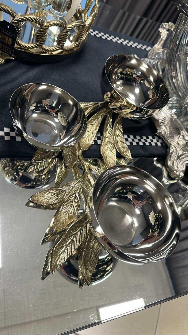 Döküm Ayak Üçlü Sunumluk