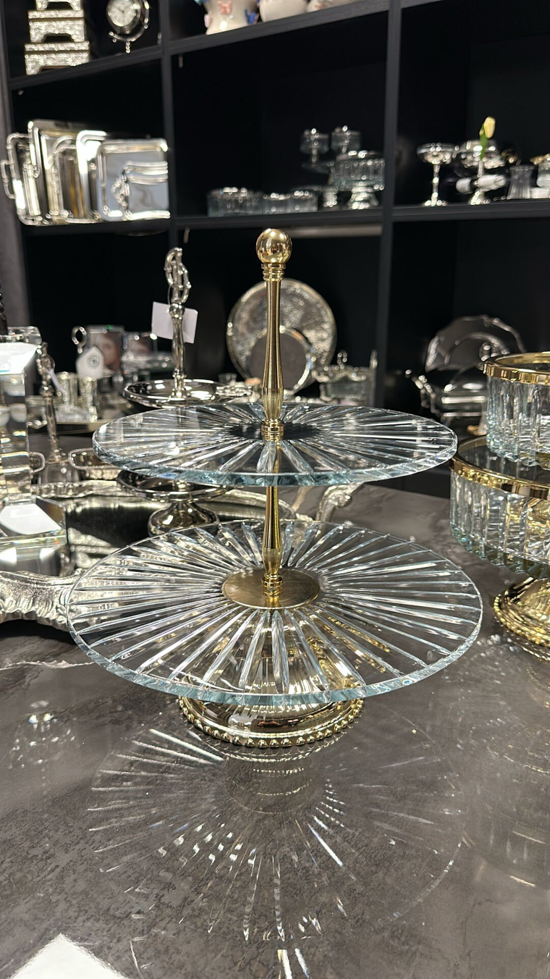 gold İki katlı stand