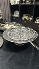 Gümüş Kaplama Pasta Standı Seti