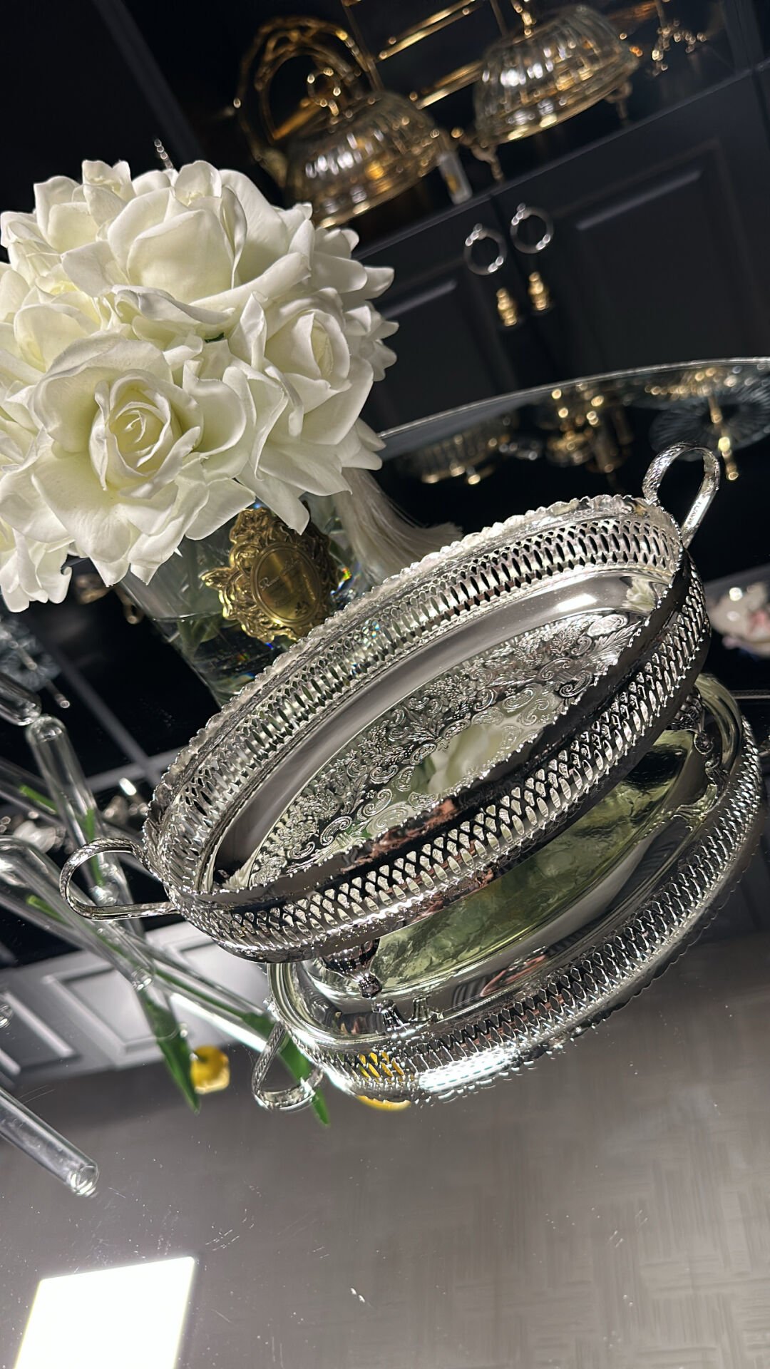 gümüş kaplama ekmeklik