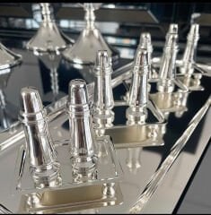 gümüş kaplama tuzluk